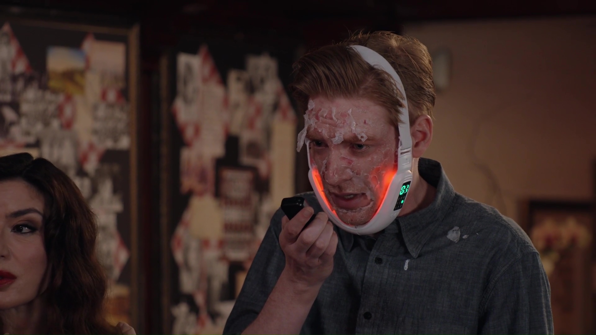 8:42. Large chunk of left cheek just dislodged. Pain is down to an 8 and a half.