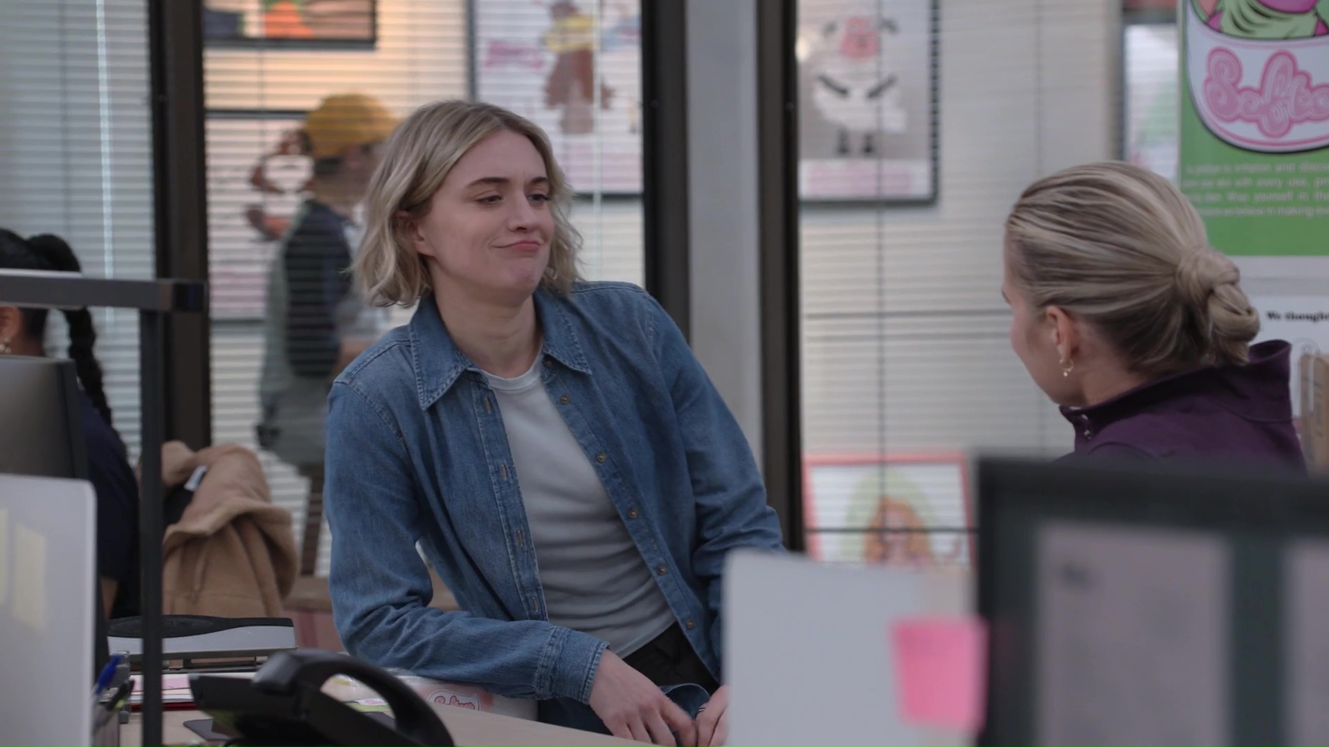 Mare: Kimbo, heh, was her name-O. How you doing? Can we talk about something? Girl to girl.