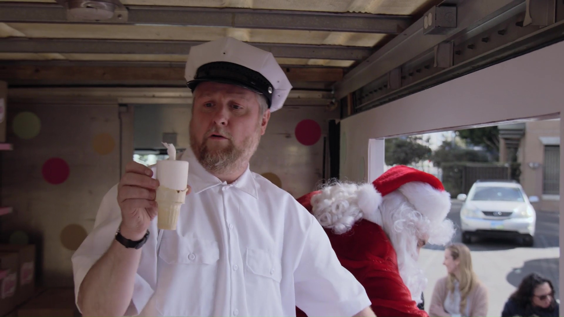 These may look like ordinary ice creams, but in actual fact, they are sample rolls of peppermint-scented toilet paper.